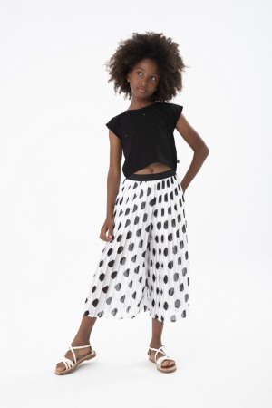 Tricou maneca scurta fete 4-16 ani, model scurt, [1]