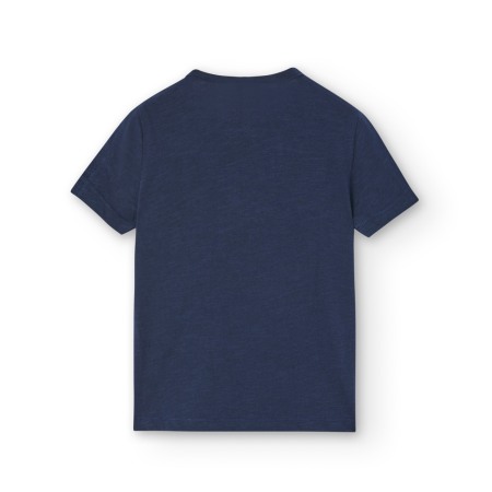 Tricou maneca scurta fete, bumbac, aplicatii broscute turcoaz, navy, brand Boboli - 458131 Copie [1]
