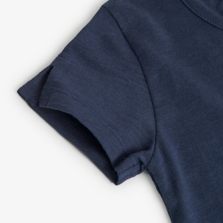 Tricou maneca scurta fete, bumbac, aplicatii broscute turcoaz, navy, brand Boboli - 458131 Copie [2]