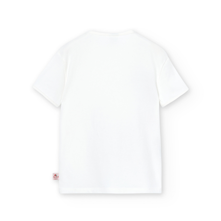 Tricou maneca scurta fetite 4-14 ani, imprimeu fetita pe bicicleta, brand Boboli [1]