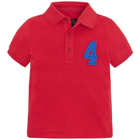 Baieti - Tricou polo cu maneca scurta baiat, rosu, Mayoral