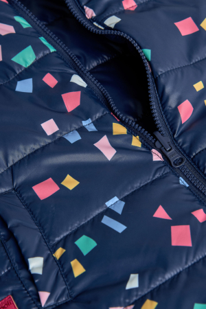 Vesta reversibila fetite, gluga detasabila, antivant, imprimeu multicolor, brand Boboli [7]