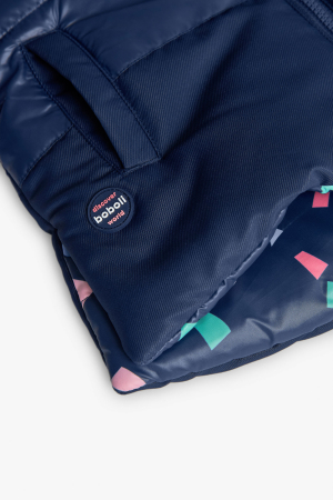 Vesta reversibila fetite, gluga detasabila, antivant, imprimeu multicolor, brand Boboli [6]