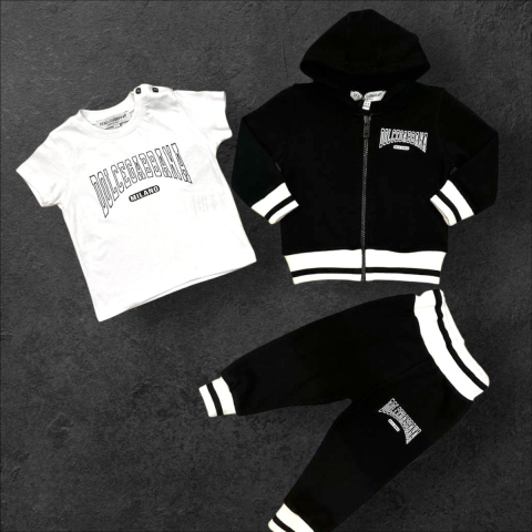 Combleu DG  3 Piese Negru + Alb [1]