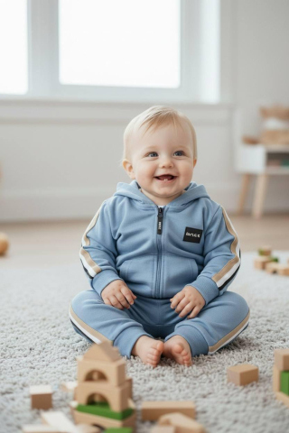 Seturi 0-4 Ani - Combleu BO 2 Piese Blue