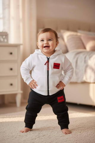 Seturi 0-4 Ani - Combleu HU 2 Piese White