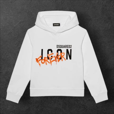 Hainute Copii - Hanorac DSQ ALB