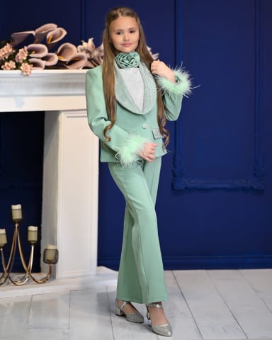 Compleuri Fetite - Set Feyza Verde 3 Piese