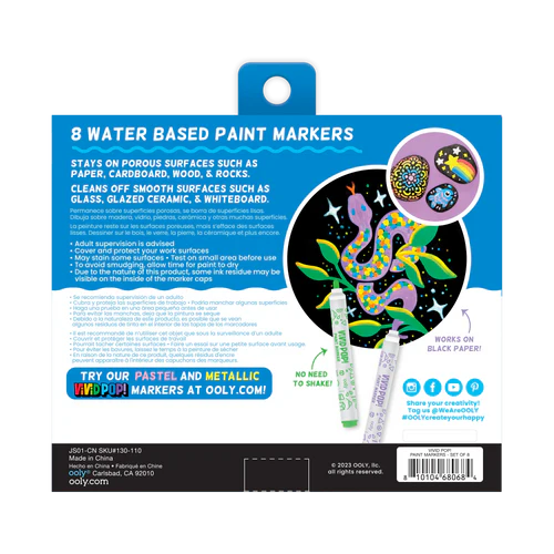 Carioci cu vopsea Vivid Pop! - set de 8, clasic [12]