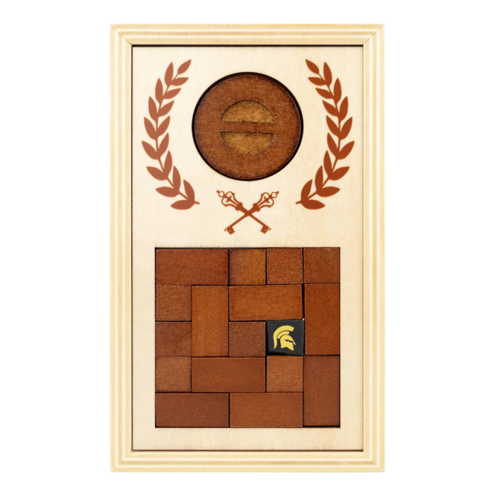 Cutie puzzle IQ din lemn cu mecanism roman - Roman Lock Box [2]
