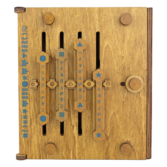 Cutie puzzle IQ din lemn cu mecanism secret - Caesar's Codex [11]