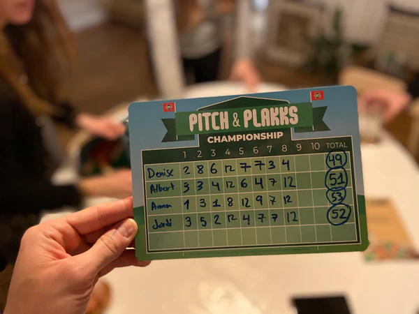 Joc de masa - mini golf, Pitch&Plakks [29]