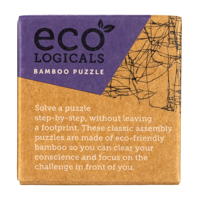 Joc logic IQ 3D din bambus, 6 piese - The Flower [6]