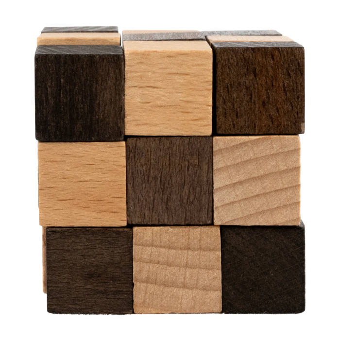 Joc logic IQ 3D din lemn, puzzle cubic - Appian Way [3]