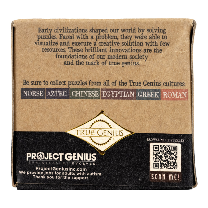 Joc logic IQ 3D din lemn, puzzle tip butoi - Pharaoh's Ale [7]