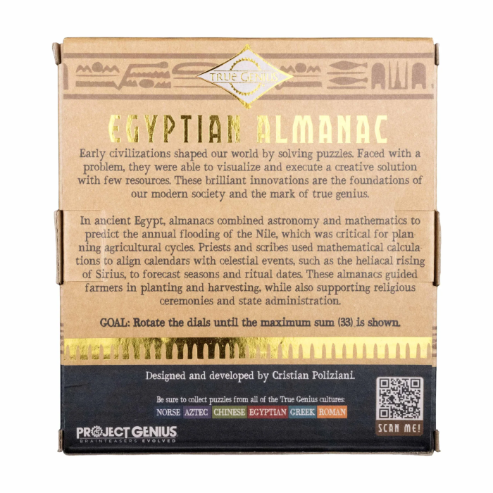 Joc logic IQ matematic cu discuri rotative - Egyptian Almanac [3]