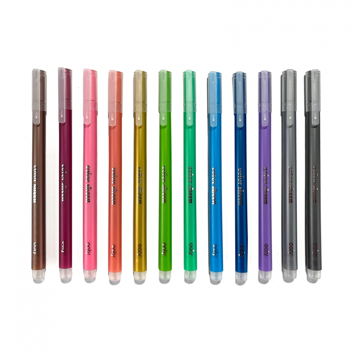 Pixuri cu gel colorate Metalice Color Sheen - Set de 12 [4]