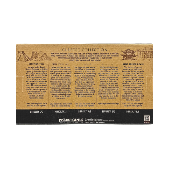 Set 5 jocuri logice IQ inspirate din civilizații antice - Curated Collection [9]