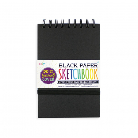Cute Office - Caiet schite A5 hartie neagra, 75 file, 110 gr/mp , coperta DIY