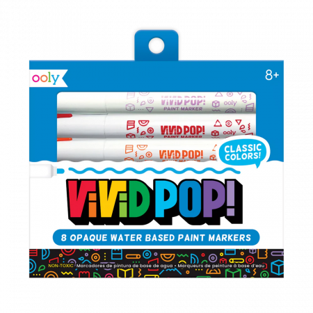 Cute Office - Carioci cu vopsea Vivid Pop! - set de 8, clasic