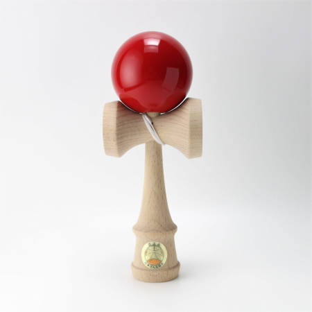 Kendama - Joc de indemanare din lemn Kendama Ozora, 18 cm - Rosu