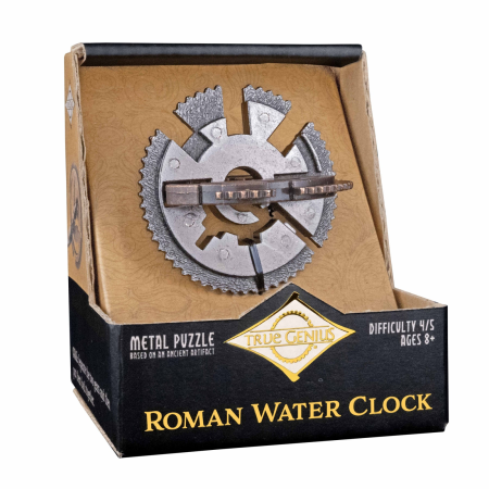 Jocuri IQ - Joc logic IQ din metal cu roți dințate - Roman Water Clock