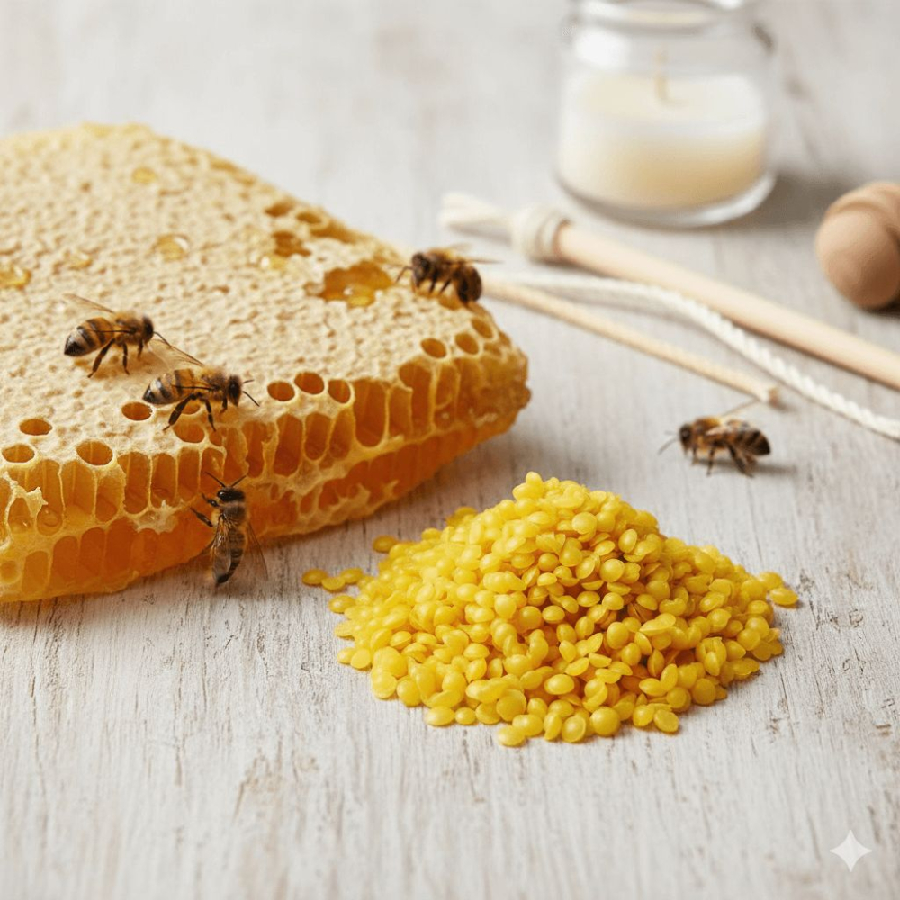 Ceară Naturală de Albine Galbenă (Granule) pentru Lumânări și Cosmetice, KING Aroma 1Kg [4]