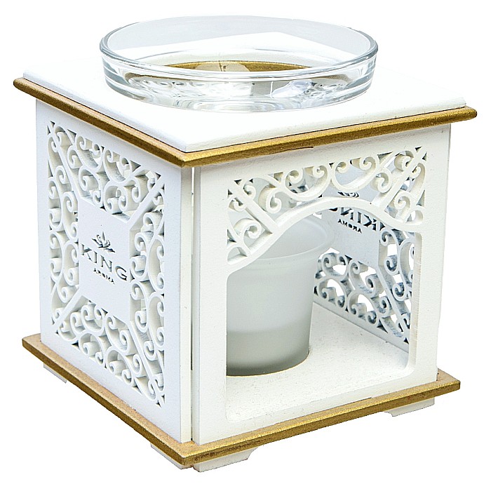 Difuzor aromaterapie Elegance cu lumanare + 3 uleiuri aromaterapie 10 ml [4]