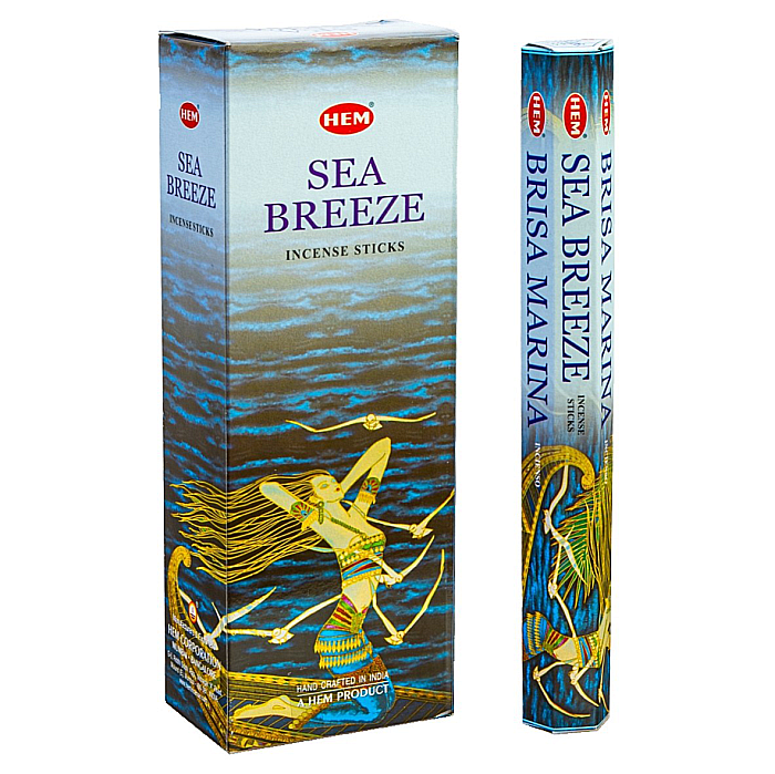 Pachet 120 betisoare parfumate HEM Briza Marina si Ulei aromaterapie Ocean Kingaroma, 10 ml [3]