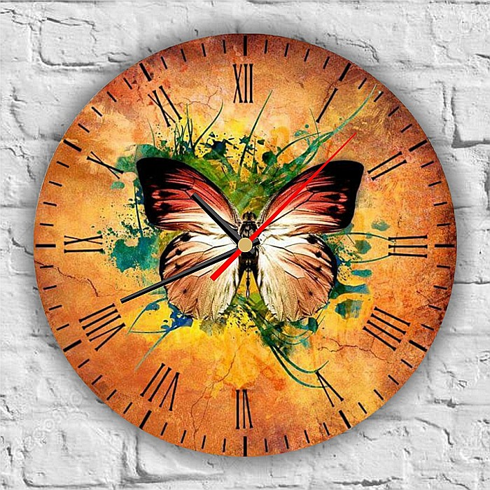 Ceas de perete MDF Fluture [2]