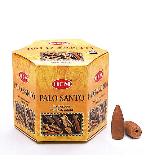Pachet 40 Conuri parfumate Backflow HEM Palo Santo si Ulei aromaterapie Palo Santo Kingaroma, 10 ml [5]