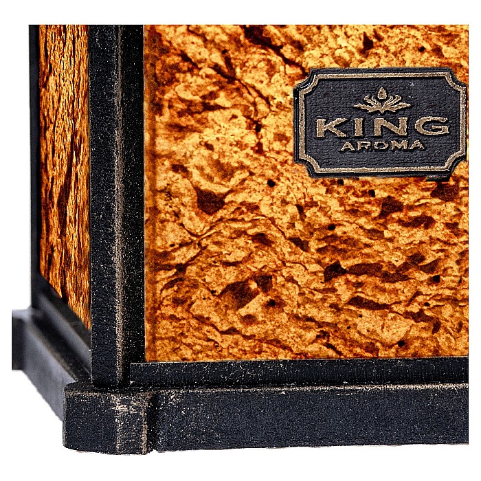 Difuzor aromaterapie STONE Ardezie cu lumanare + 3 uleiuri aromaterapie 10 ml [4]