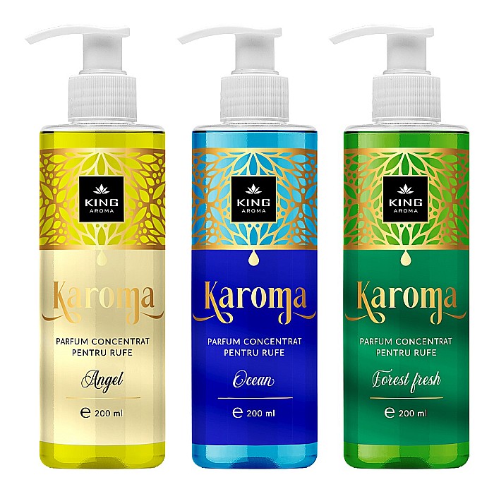 Pachet 3 Parfumuri concentrate pentru rufe KAROMA - Ocean, Angel, Forest fresh [7]