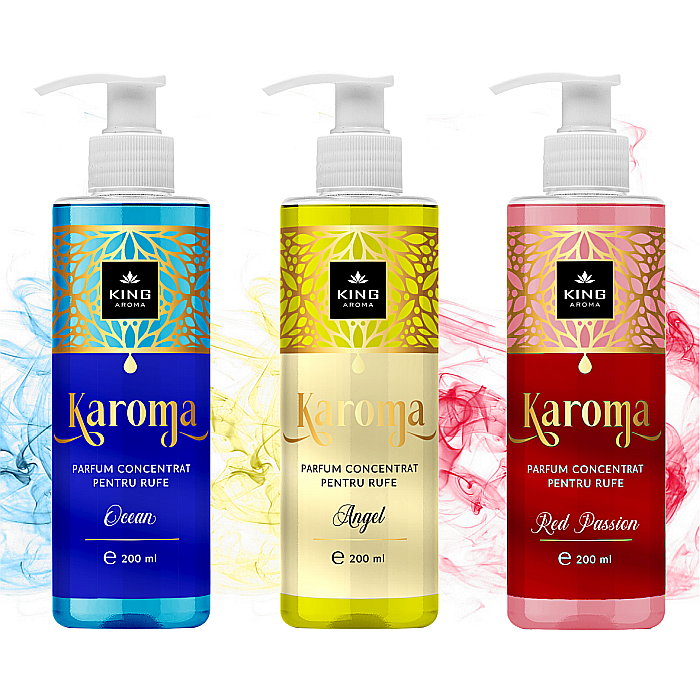 Pachet 3 Parfumuri concentrate pentru rufe KAROMA - Ocean, Angel, Red Passion [1]