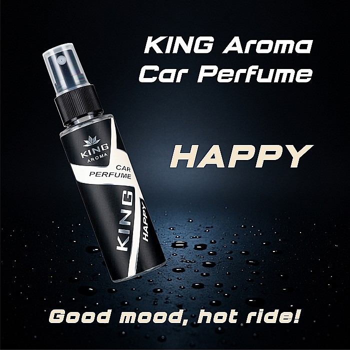 Odorizant auto cu pulverizator Happy Kingaroma 50 ml [2]