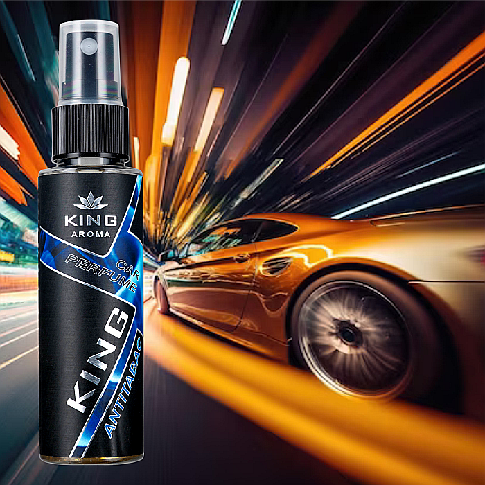 Odorizant auto cu pulverizator Antitabac Kingaroma 50 ml [4]