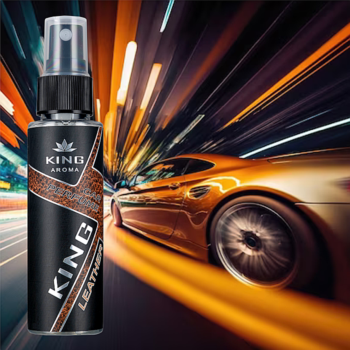 Odorizant auto cu pulverizator Leather Kingaroma 50 ml [5]
