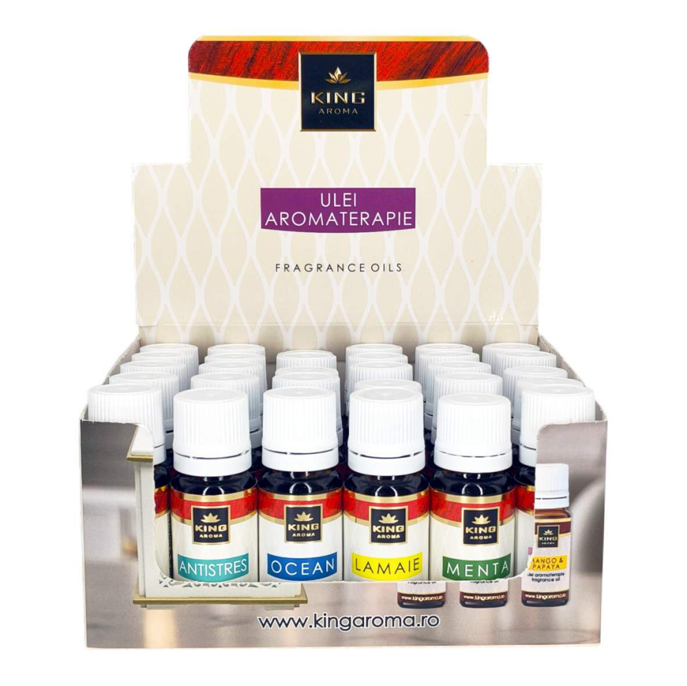 Pachet 30 Uleiuri Parfumate Aromaterapie FRESH, KING Aroma – Mix Revigorant, (10 Arome x 3 Bucăți) [4]