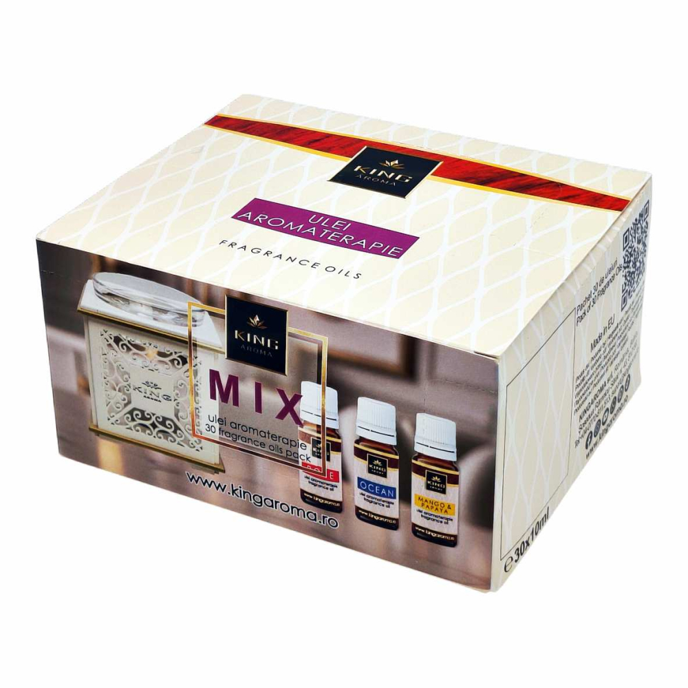Pachet 30 Uleiuri Parfumate Aromaterapie FRESH, KING Aroma – Mix Revigorant, (10 Arome x 3 Bucăți) [5]