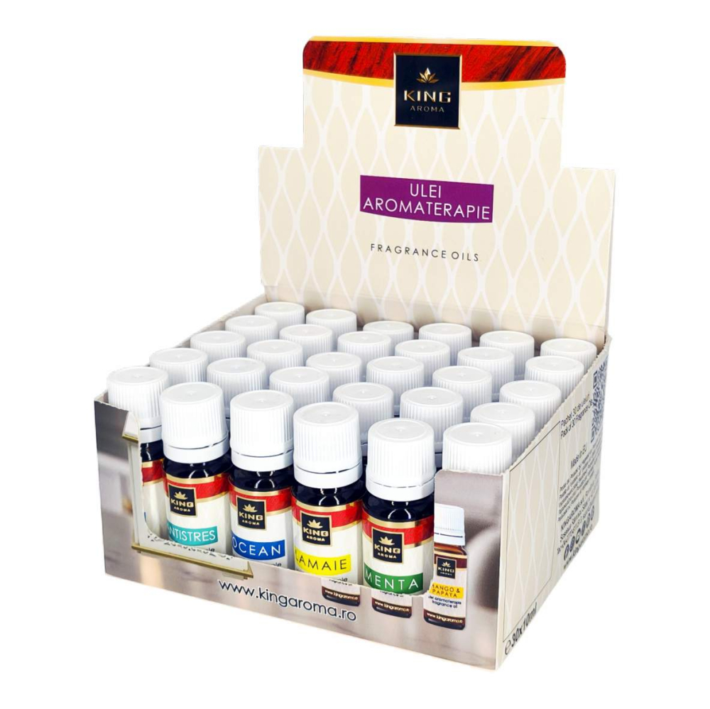 Pachet 30 Uleiuri Parfumate Aromaterapie FRESH, KING Aroma – Mix Revigorant, (10 Arome x 3 Bucăți) [3]