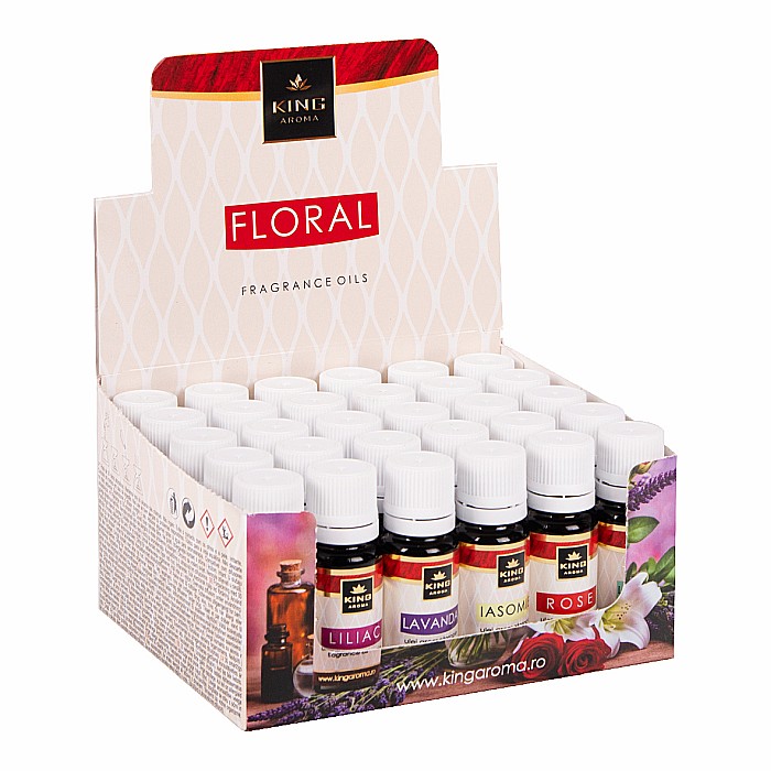 Pachet 30 buc ulei parfumat aromaterapie FLORAL, Kingaroma [6]