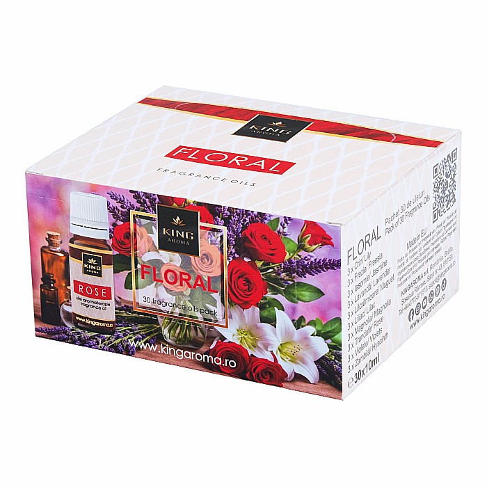 Pachet 30 buc ulei parfumat aromaterapie FLORAL, Kingaroma [2]