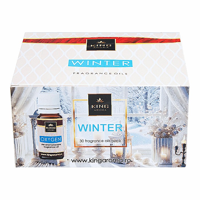 Pachet 30 buc ulei parfumat aromaterapie WINTER, Kingaroma [2]
