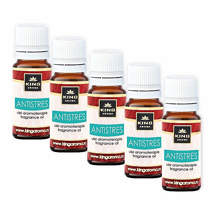 Pachet 5 uleiuri parfumate aromaterapie, ANTISTRES, Kingaroma [3]