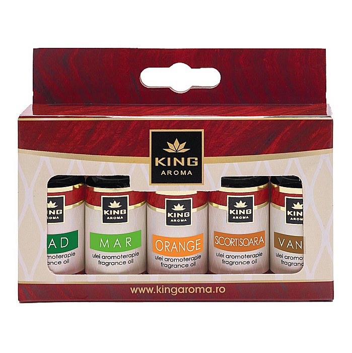 Pachet 5 uleiuri parfumate aromaterapie, CRACIUN, Kingaroma [1]
