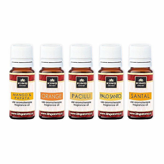 Pachet 5 uleiuri parfumate aromaterapie, EXOTIC, Kingaroma [2]