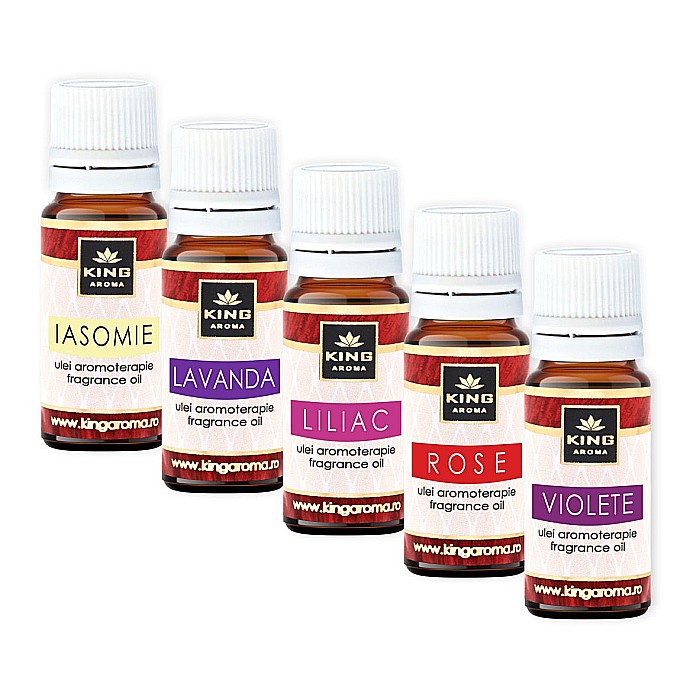 Pachet 5 uleiuri parfumate aromaterapie, FLORAL, Kingaroma [3]