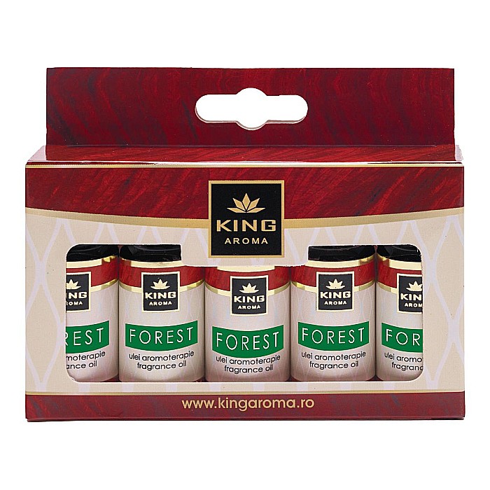 Pachet 5 uleiuri parfumate aromaterapie, FOREST, Kingaroma [1]