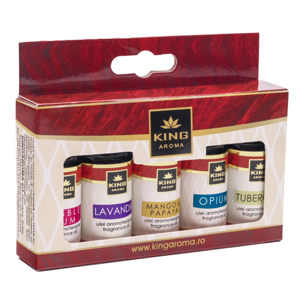 Pachet 5 uleiuri parfumate aromaterapie, HAPPY, Kingaroma – Vibrații Pozitive, Energie și Răsfăț Senzual [3]