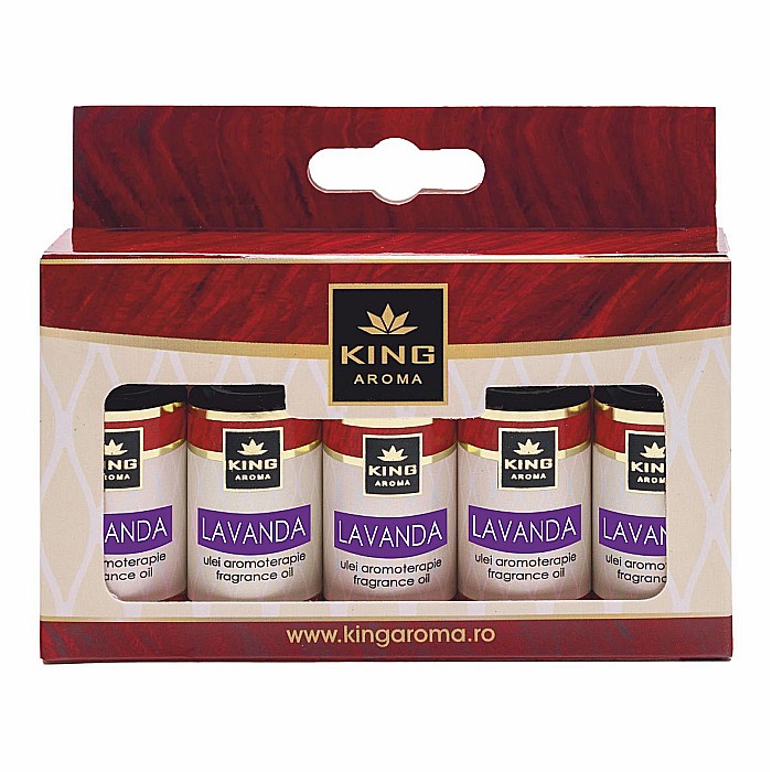 Pachet 5 uleiuri parfumate aromaterapie, LAVANDA, Kingaroma [1]